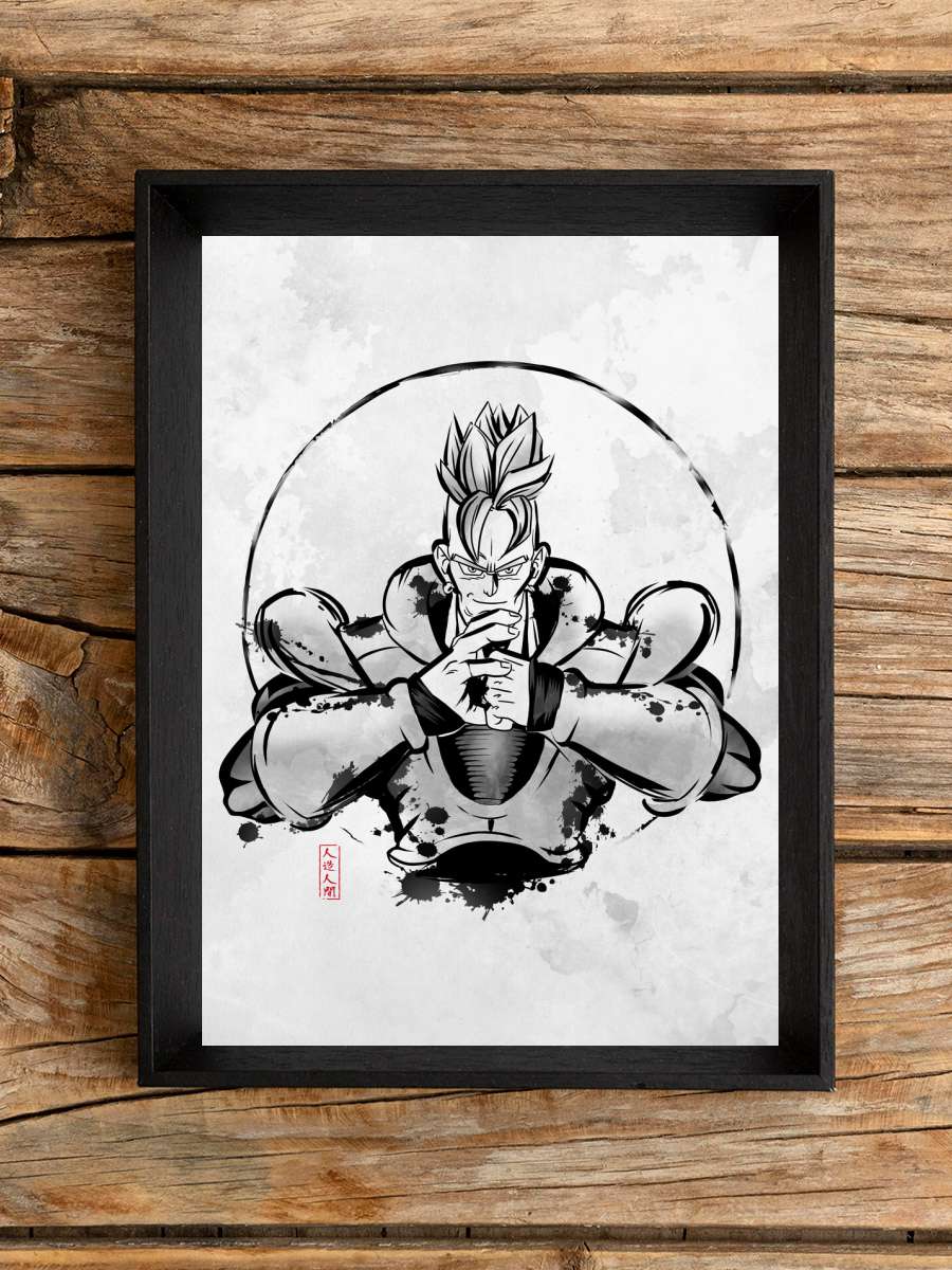 Cyborg 16 Anime Poster Tablo Siyah Çerçeveli Yüksek Kalite Anime Duvar Tablo