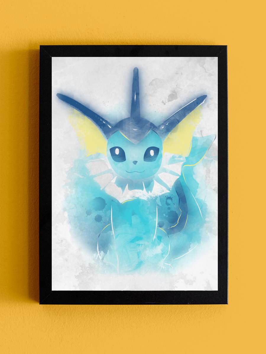 Bubble Jet Watercolor Anime Poster Tablo Siyah Çerçeveli Yüksek Kalite Anime Duvar Tablo