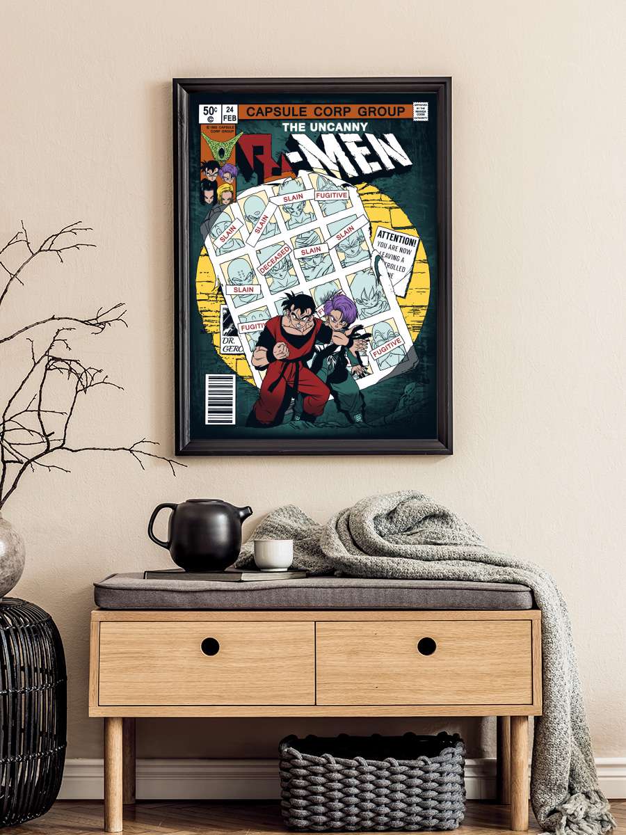 Z-Men Anime Poster Tablo Siyah Çerçeveli Yüksek Kalite Anime Duvar Tablo