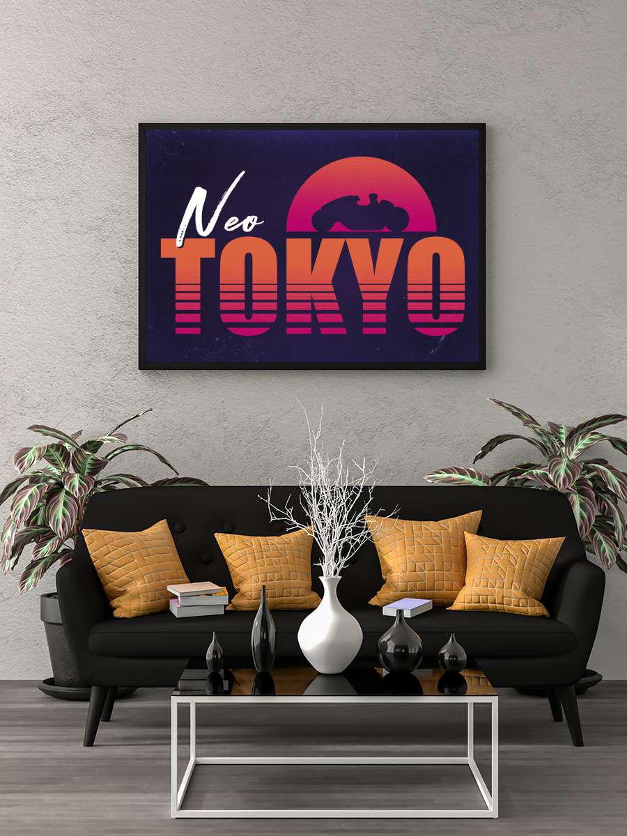 Post-apocalyptic Tokyo Anime Poster Tablo Siyah Çerçeveli Yüksek Kalite Anime Duvar Tablo