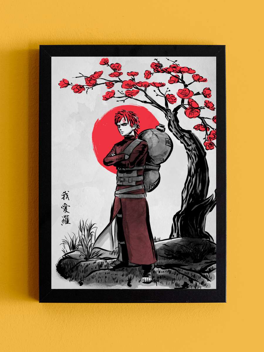 Fifth Kazekage Anime Poster Tablo Siyah Çerçeveli Yüksek Kalite Anime Duvar Tablo - En İyi Fiyatlarla