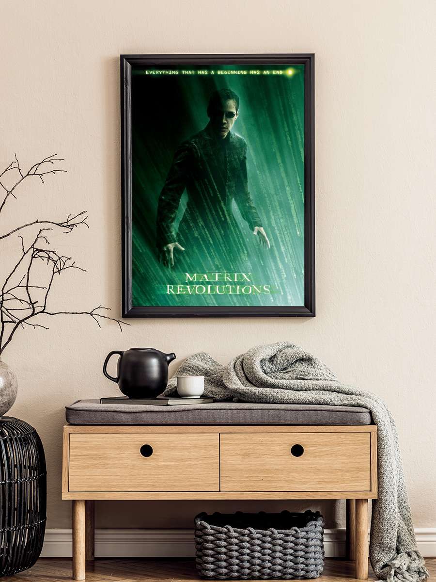 Matrix Revolutions - Neo Film Poster Tablo Siyah Çerçeveli Yüksek Kalite Film Duvar Tablo