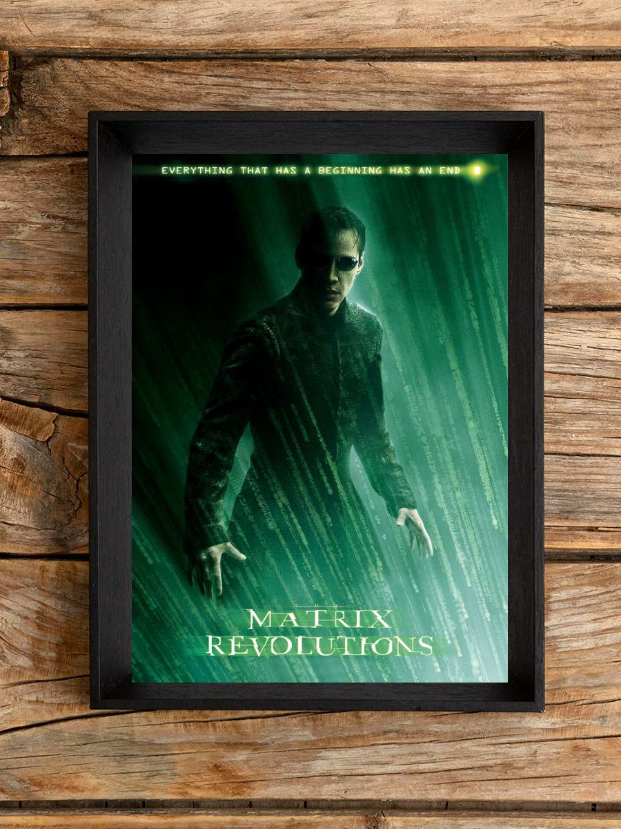 Matrix Revolutions - Neo Film Poster Tablo Siyah Çerçeveli Yüksek Kalite Film Duvar Tablo
