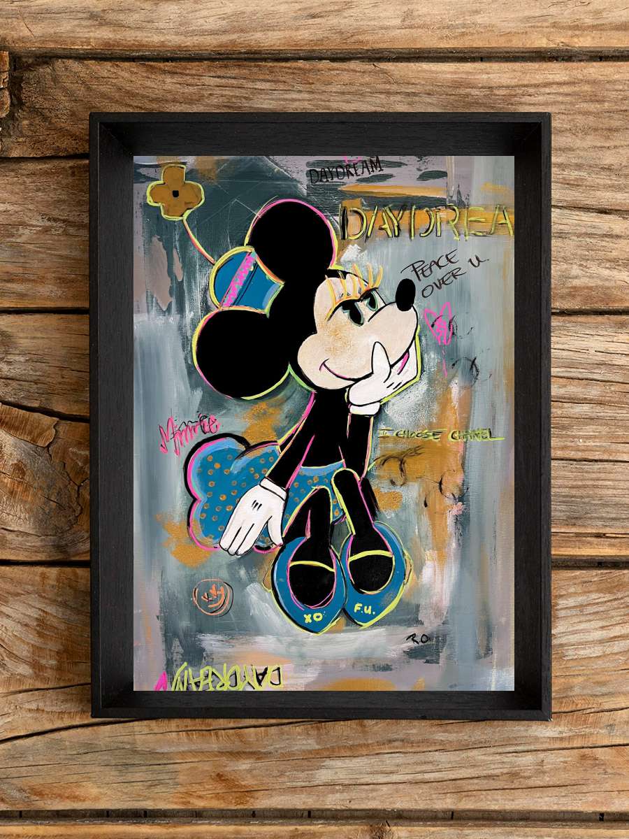 Daydream Minnie Film Poster Tablo Siyah Çerçeveli Yüksek Kalite Film Duvar Tablo