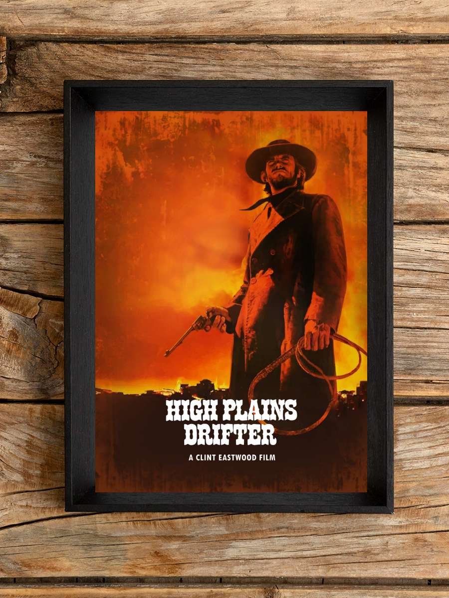 Cowboy Film Poster Tablo Siyah Çerçeveli Yüksek Kalite Film Duvar Tablo