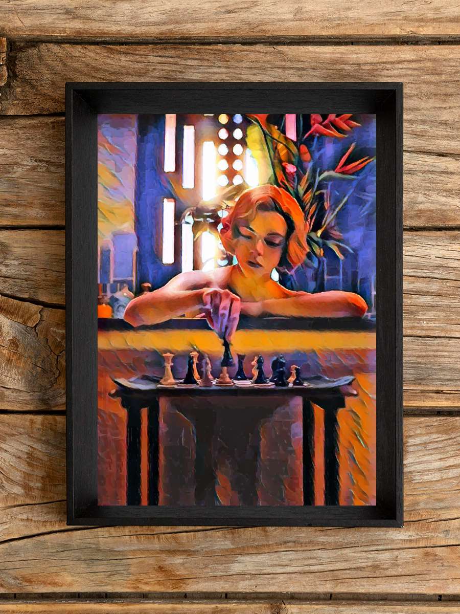Chess 7 Film Poster Tablo Siyah Çerçeveli Yüksek Kalite Film Duvar Tablo
