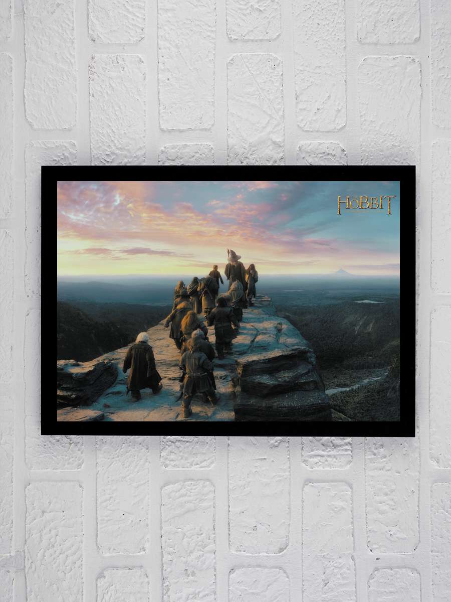 The Hobbit - Expedition Film Poster Tablo Siyah Çerçeveli Yüksek Kalite Film Duvar Tablo
