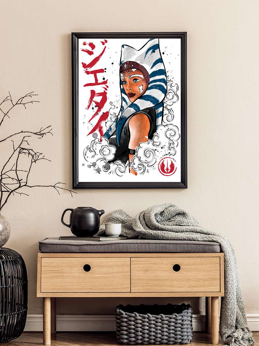 Ashoka Tano Film Poster Tablo Siyah Çerçeveli Yüksek Kalite Film Duvar Tablo