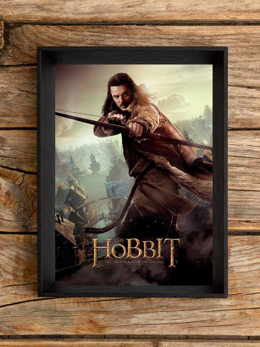 Hobbit - Bard Film Poster Tablo Siyah Çerçeveli Yüksek Kalite Film Duvar Tablo