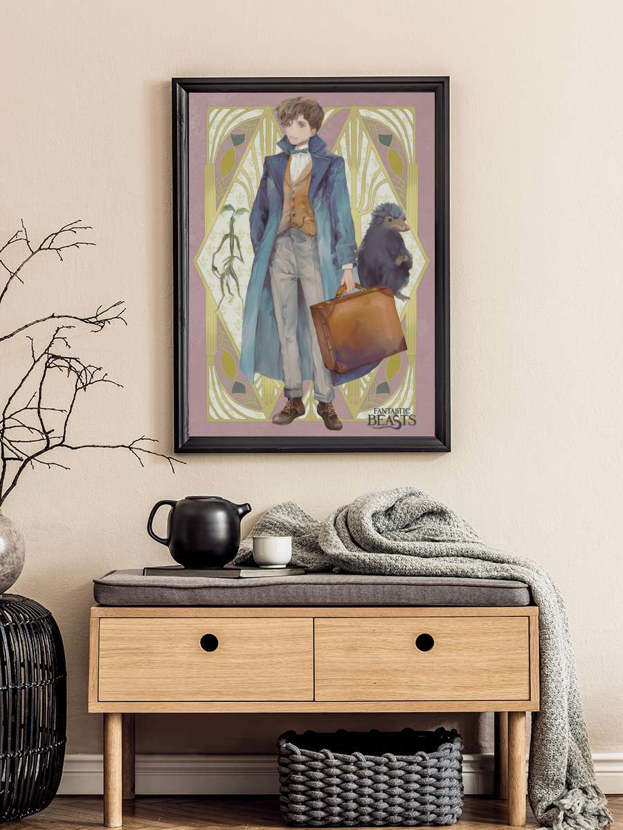 Fantastic Beasts - Newt Yume Film Poster Tablo Siyah Çerçeveli Yüksek Kalite Film Duvar Tablo