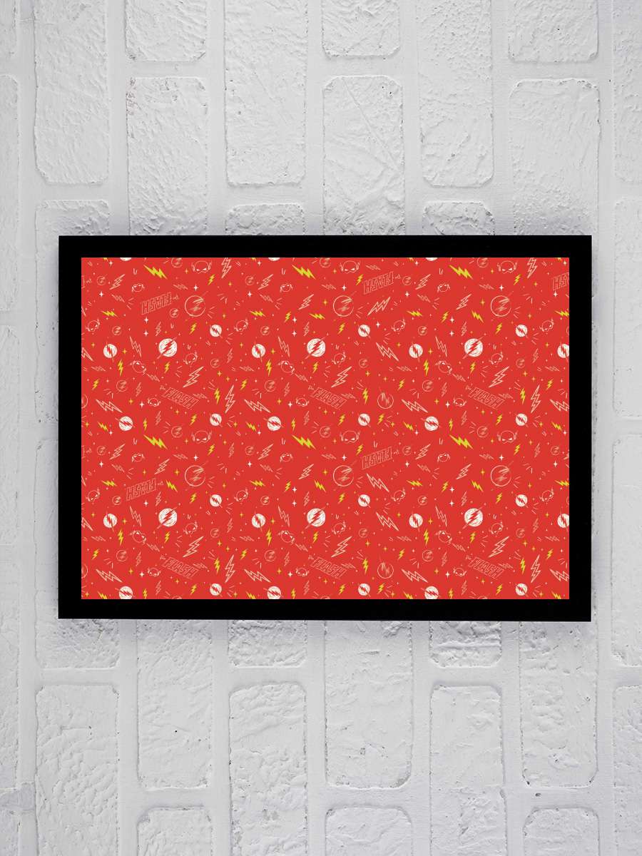 Flash - Fastest Man Alive Film Poster Tablo Siyah Çerçeveli Yüksek Kalite Film Duvar Tablo