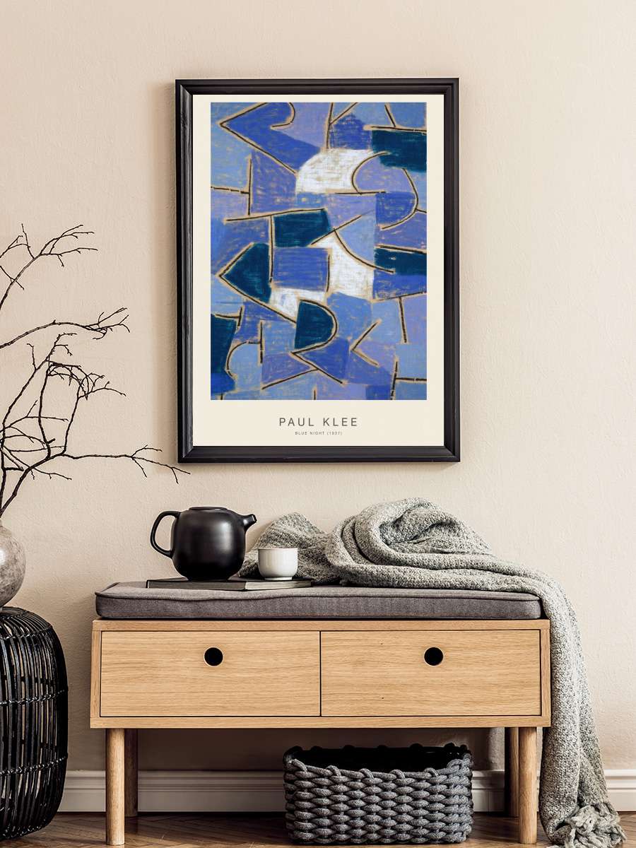 Blue Night (Special Edition) -… - Paul Klee Sanatsal Modern Tablo Siyah Çerçeveli Poster Modern Duvar Tablo