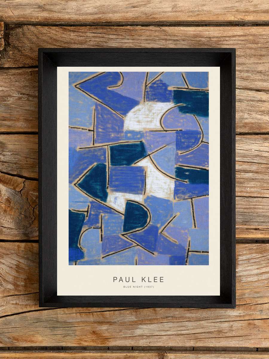 Blue Night (Special Edition) -… - Paul Klee Sanatsal Modern Tablo Siyah Çerçeveli Poster Modern Duvar Tablo