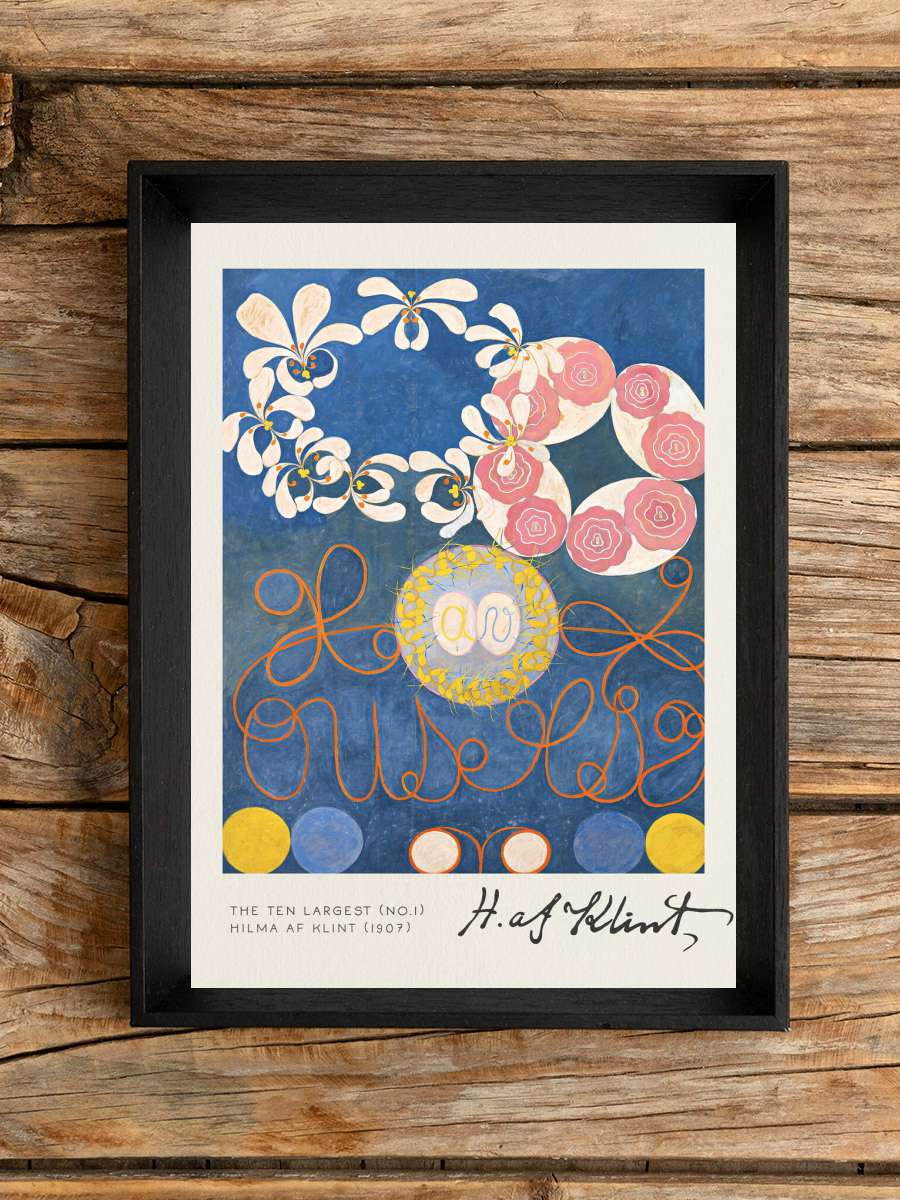 The Ten Largest (No 1) - Hilma… Hilma af Klint Sanatsal Modern Tablo Siyah Çerçeveli Poster Modern Duvar Tablo