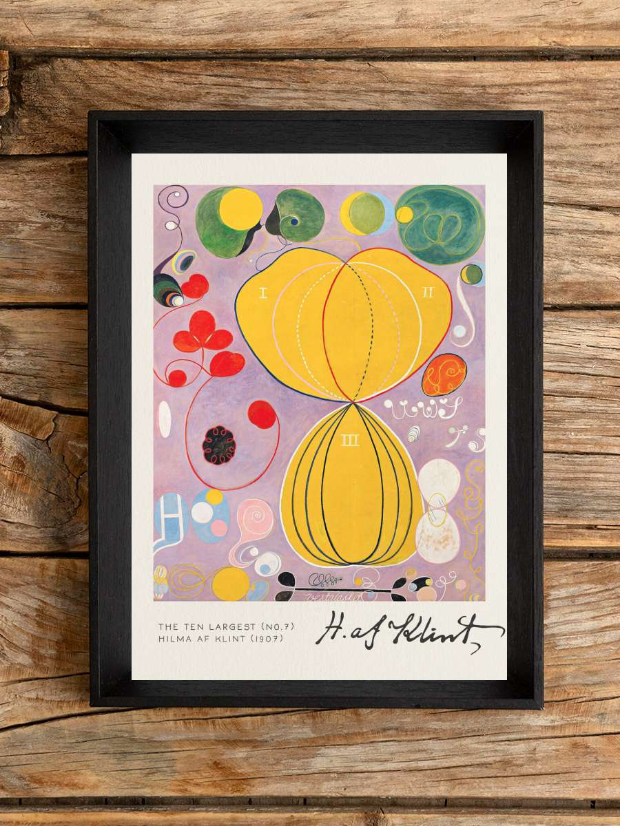 The Ten Largest (No 7) - Hilma… Hilma af Klint Sanatsal Modern Tablo Siyah Çerçeveli Poster Modern Duvar Tablo