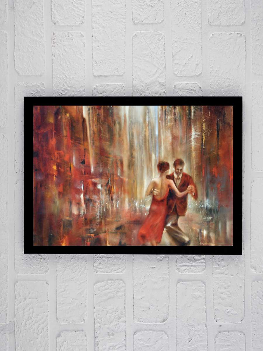 Tango Sanatsal Modern Tablo Siyah Çerçeveli Poster Modern Duvar Tablo
