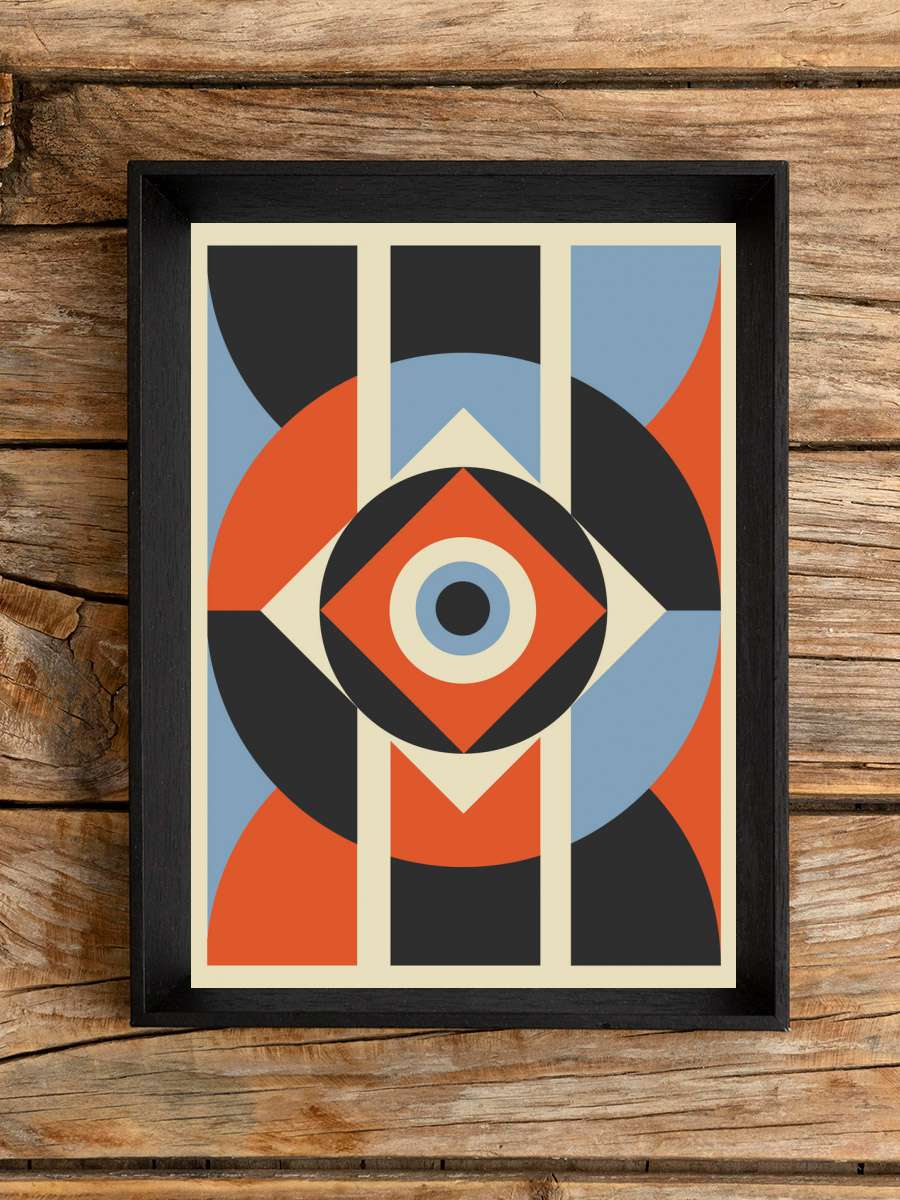 Geometric Patterns 1 Sanatsal Modern Tablo Siyah Çerçeveli Poster Modern Duvar Tablo