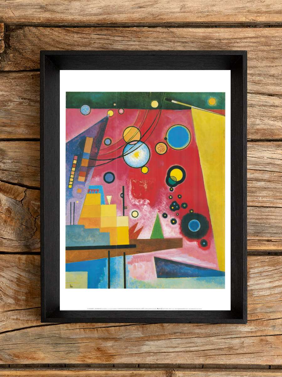 Heavy Red Sanatsal Modern Tablo Siyah Çerçeveli Poster Modern Duvar Tablo