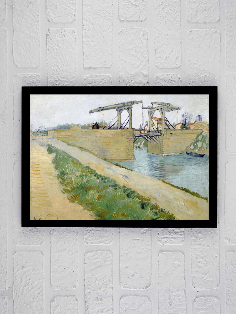 The Langlois Bridge, March 1888 Sanatsal Modern Tablo Siyah Çerçeveli Poster Modern Duvar Tablo