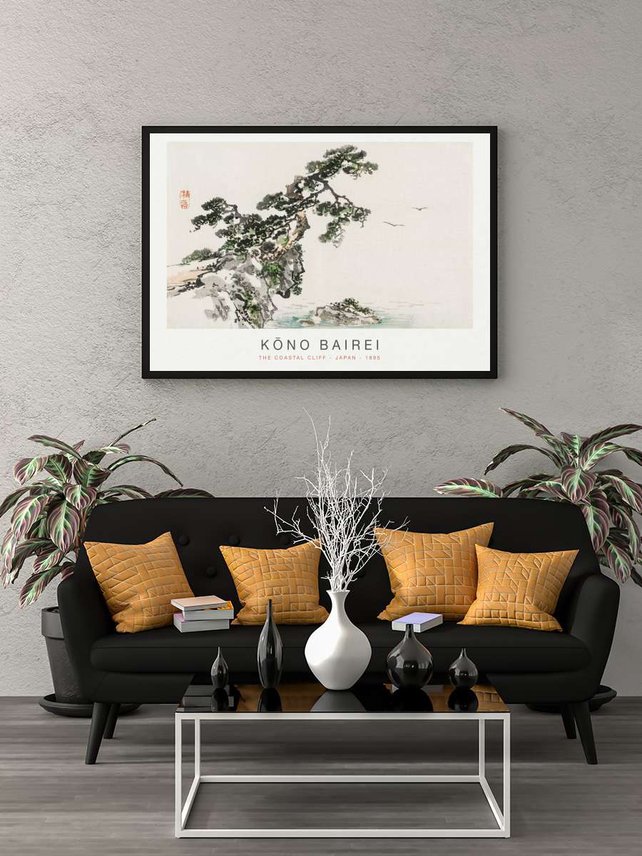 The Coastal Cliff (Special… (Special Edition Japandi) - K?no… Sanatsal Modern Tablo Siyah Çerçeveli Poster Modern Duvar Tablo