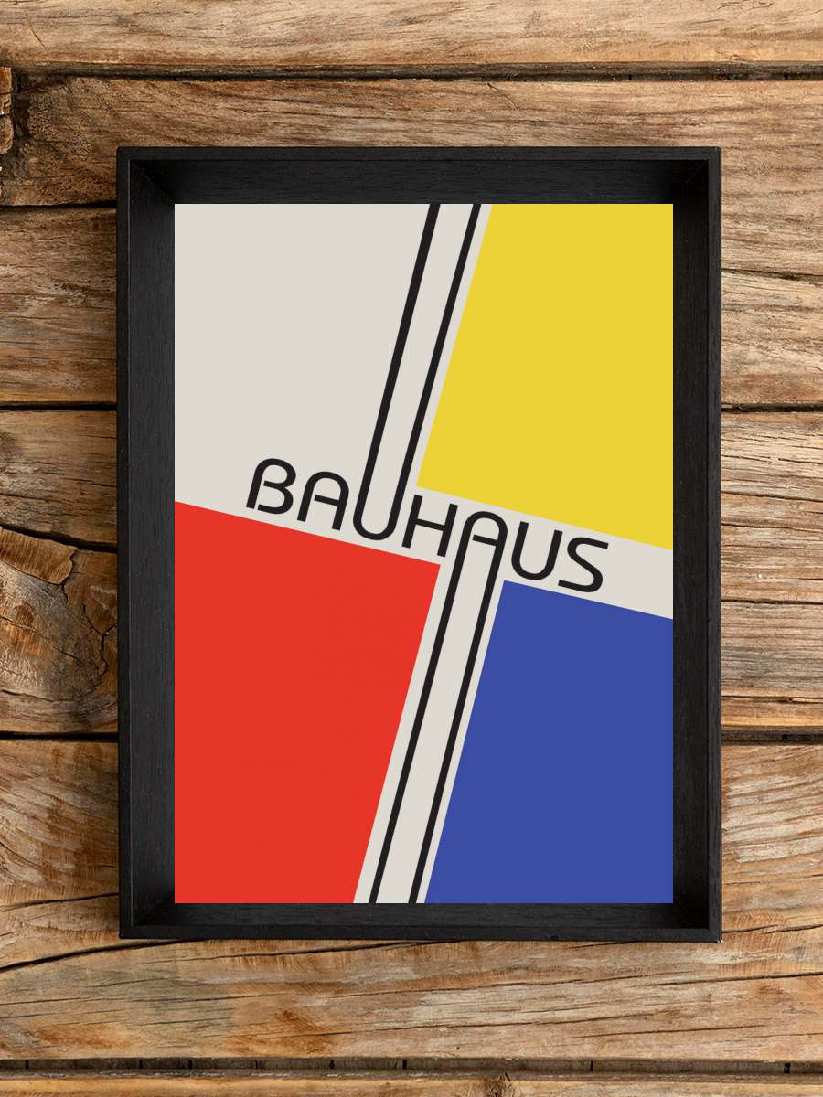 Bauhaus Sanatsal Modern Tablo Siyah Çerçeveli Poster Modern Duvar Tablo