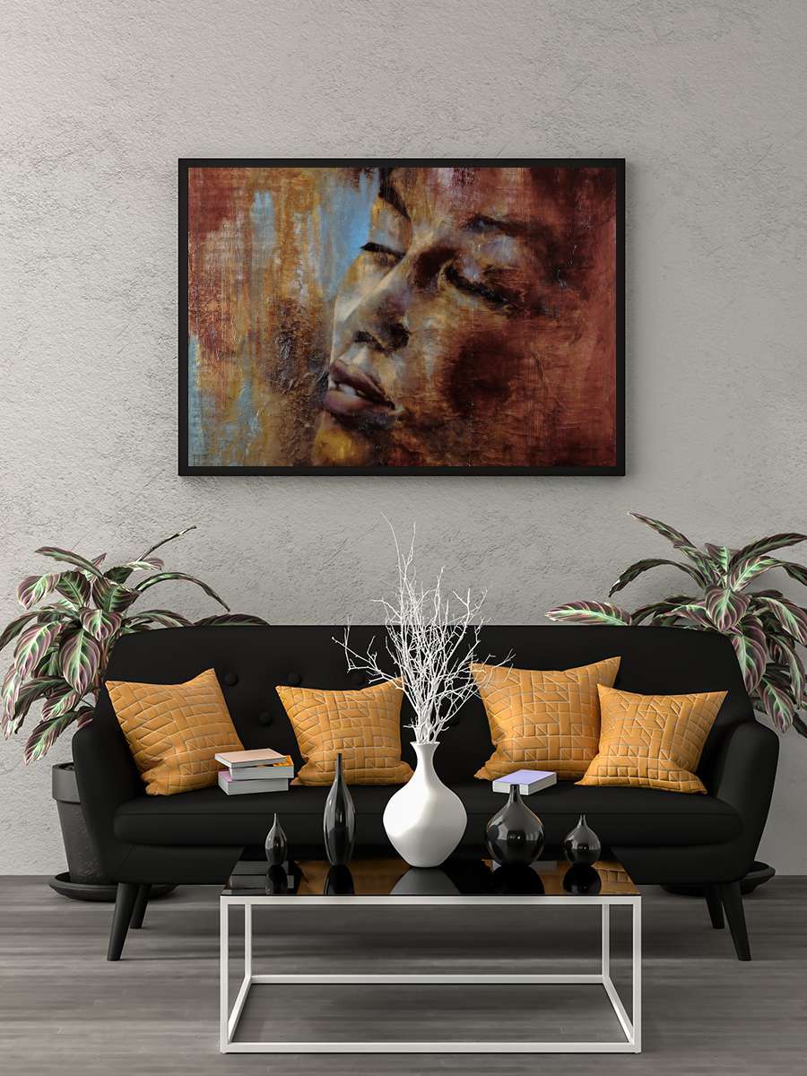 Andante con moto Sanatsal Modern Tablo Siyah Çerçeveli Poster Modern Duvar Tablo