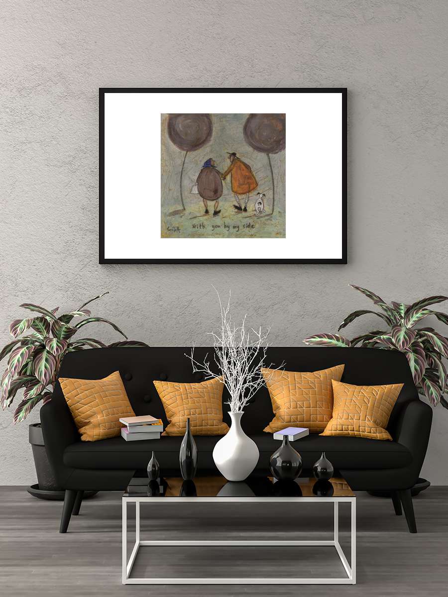 Sam Toft - With You By My Side Sanatsal Modern Tablo Siyah Çerçeveli Poster Modern Duvar Tablo