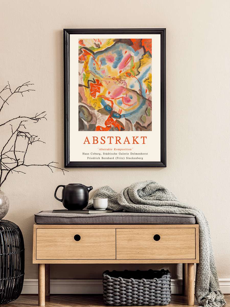 Abstract Exhibition (Yellow /… / Orange) - Fritz… Sanatsal Modern Tablo Siyah Çerçeveli Poster Modern Duvar Tablo