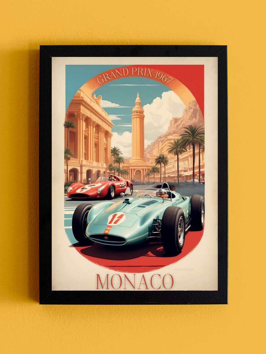 Monaco Motorsport Majesty:… Majesty: Vintage Racing Poster Araba Tablo Siyah Çerçeveli Araba Poster Duvar Tablo - En İyi Fiyatlarla