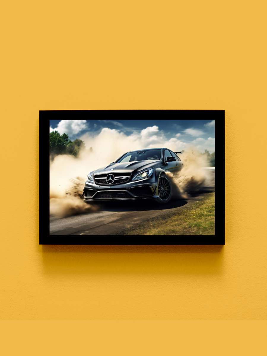 C63 Car Drifting Araba Tablo Siyah Çerçeveli Araba Poster Duvar Tablo - En İyi Fiyatlarla