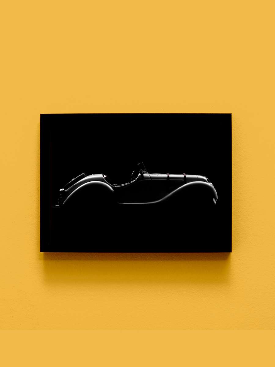 Silhouette Araba Tablo Siyah Çerçeveli Araba Poster Duvar Tablo - En İyi Fiyatlarla