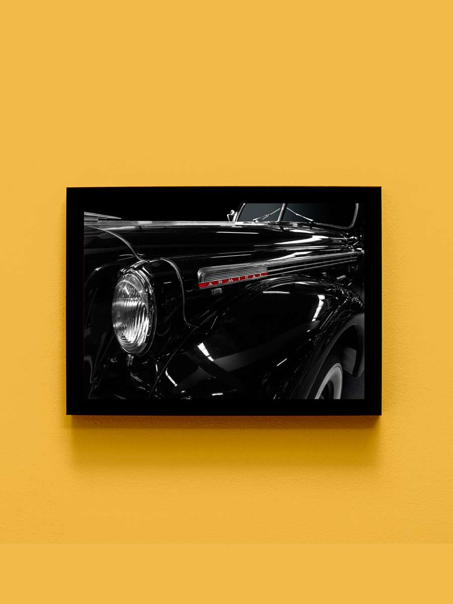 The Admiral Araba Tablo Siyah Çerçeveli Araba Poster Duvar Tablo