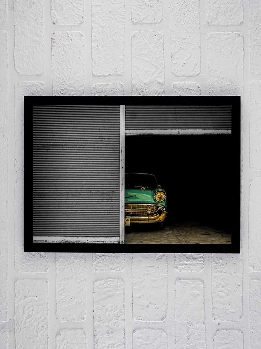 Hidden Beauty Araba Tablo Siyah Çerçeveli Araba Poster Duvar Tablo