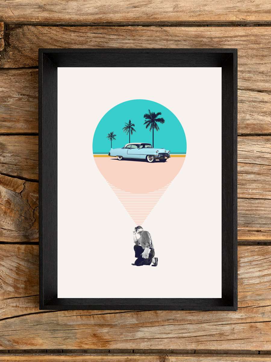 F is for future possibilities Araba Tablo Siyah Çerçeveli Araba Poster Duvar Tablo