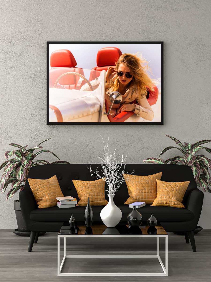 Excursion Araba Tablo Siyah Çerçeveli Araba Poster Duvar Tablo