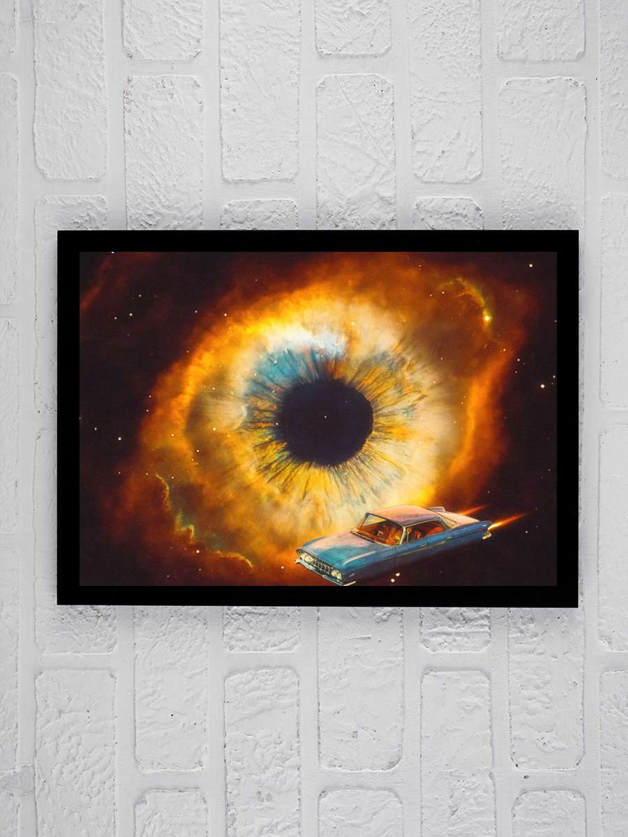 The Eye of Universe Araba Tablo Siyah Çerçeveli Araba Poster Duvar Tablo