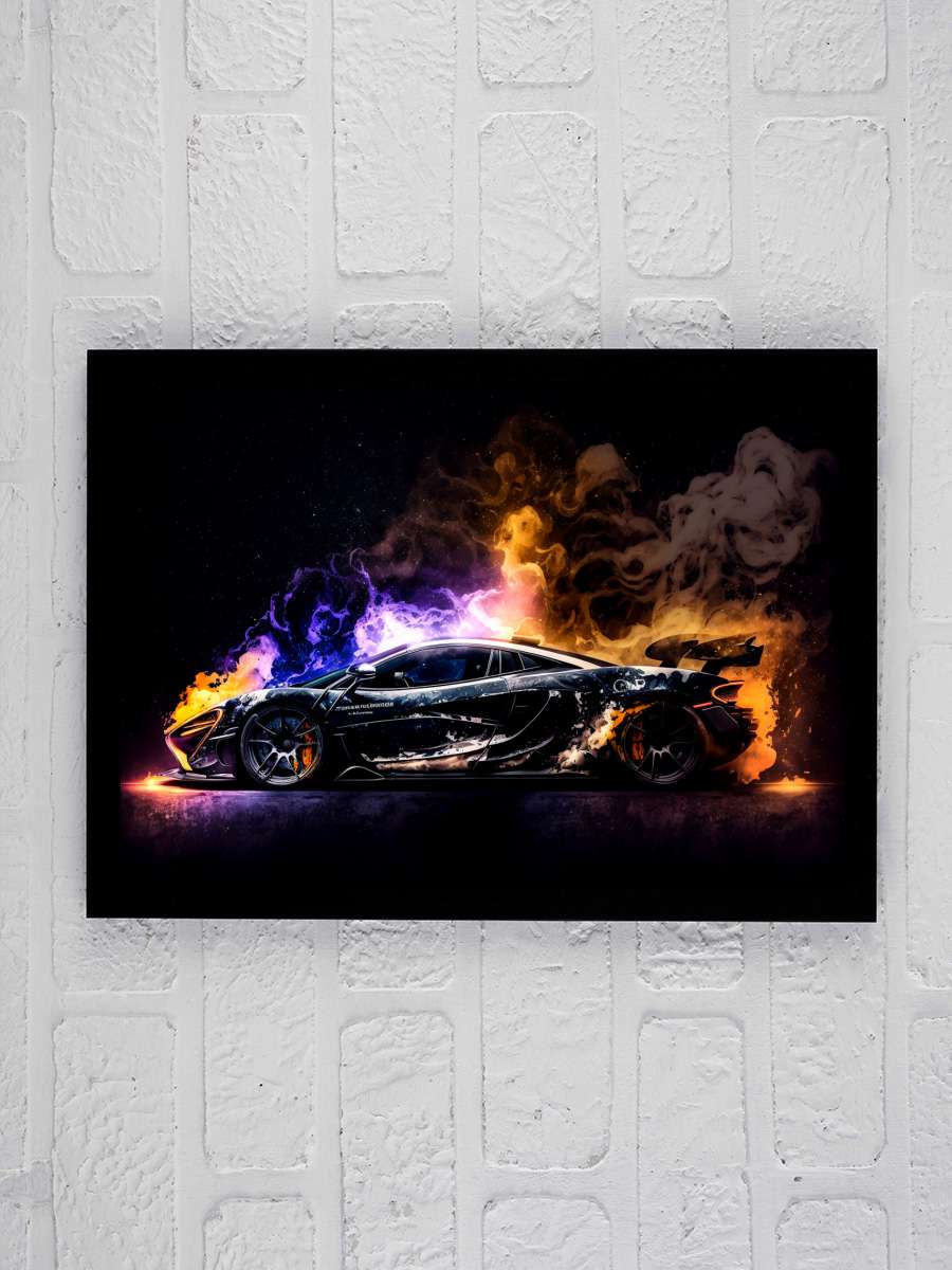 Sportcar Araba Tablo Siyah Çerçeveli Araba Poster Duvar Tablo