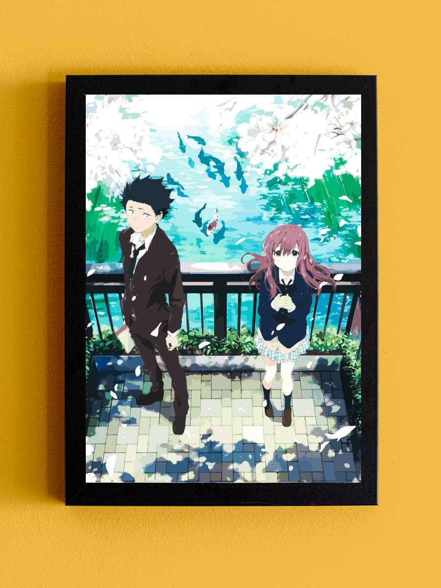 A Silent Voice Anime Tablo Siyah Çerçeveli Yüksek Kalite Anime Duvar Poster Tablo - En İyi Fiyatlarla