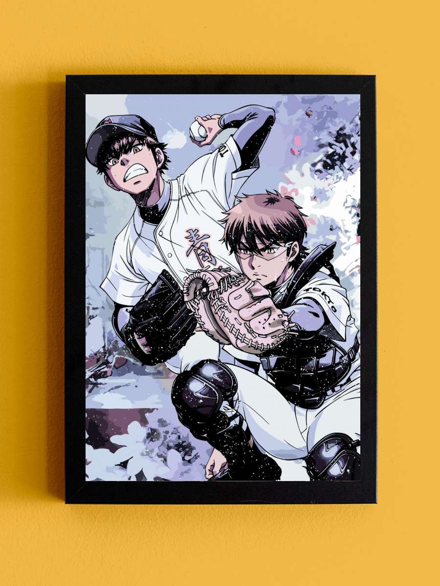 Ace Of Diamond Anime Tablo Siyah Çerçeveli Yüksek Kalite Anime Duvar Poster Tablo - En İyi Fiyatlarla