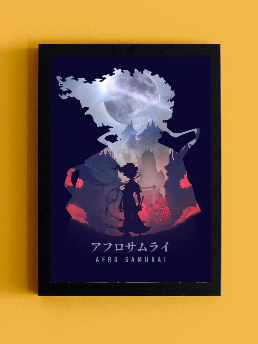 Afro Samurai Anime Anime Tablo Siyah Çerçeveli Yüksek Kalite Anime Duvar Poster Tablo - En İyi Fiyatlarla