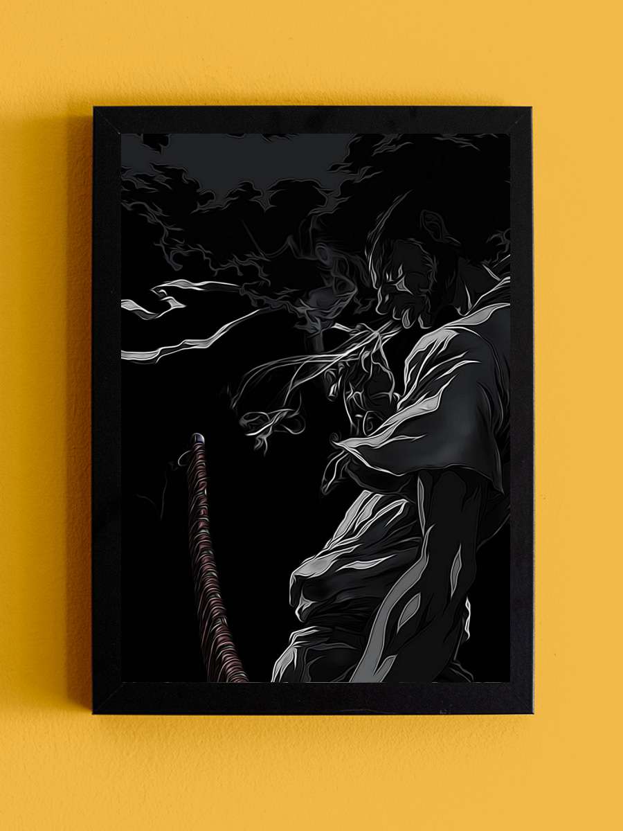 Afro Samurai Anime Tablo Siyah Çerçeveli Yüksek Kalite Anime Duvar Poster Tablo - En İyi Fiyatlarla