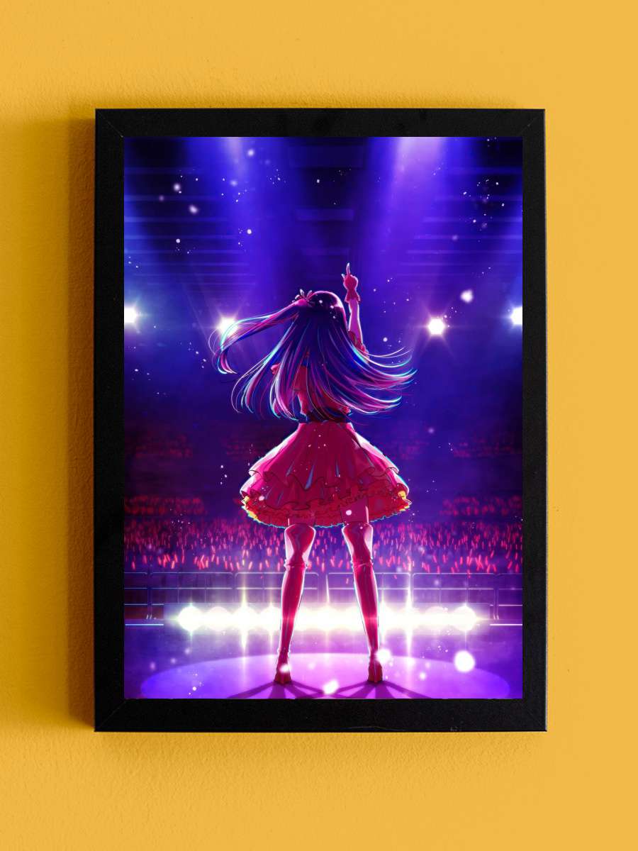 Ai hoshino oshi no ko Anime Tablo Siyah Çerçeveli Yüksek Kalite Anime Duvar Poster Tablo - En İyi Fiyatlarla