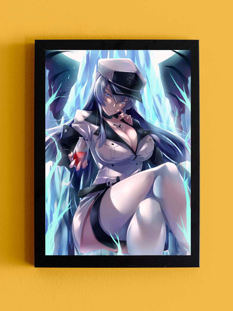 akame ga kill Anime Tablo Siyah Çerçeveli Yüksek Kalite Anime Duvar Poster Tablo - En İyi Fiyatlarla