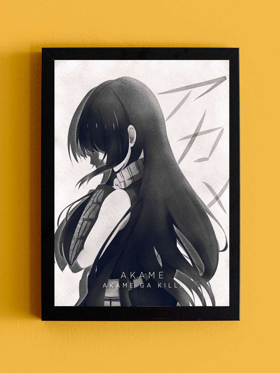 Akame Anime Tablo Siyah Çerçeveli Yüksek Kalite Anime Duvar Poster Tablo - En İyi Fiyatlarla