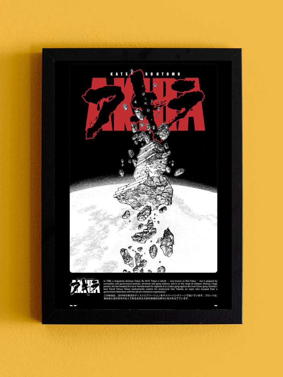 AKIRA Anime Tablo Siyah Çerçeveli Yüksek Kalite Anime Duvar Poster Tablo - En İyi Fiyatlarla