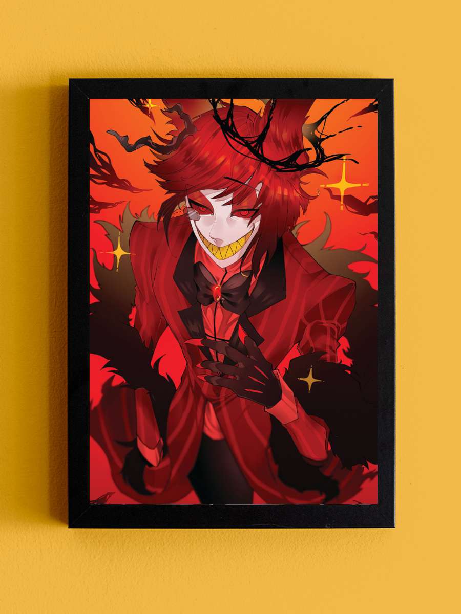 Alastor Anime Anime Tablo Siyah Çerçeveli Yüksek Kalite Anime Duvar Poster Tablo - En İyi Fiyatlarla