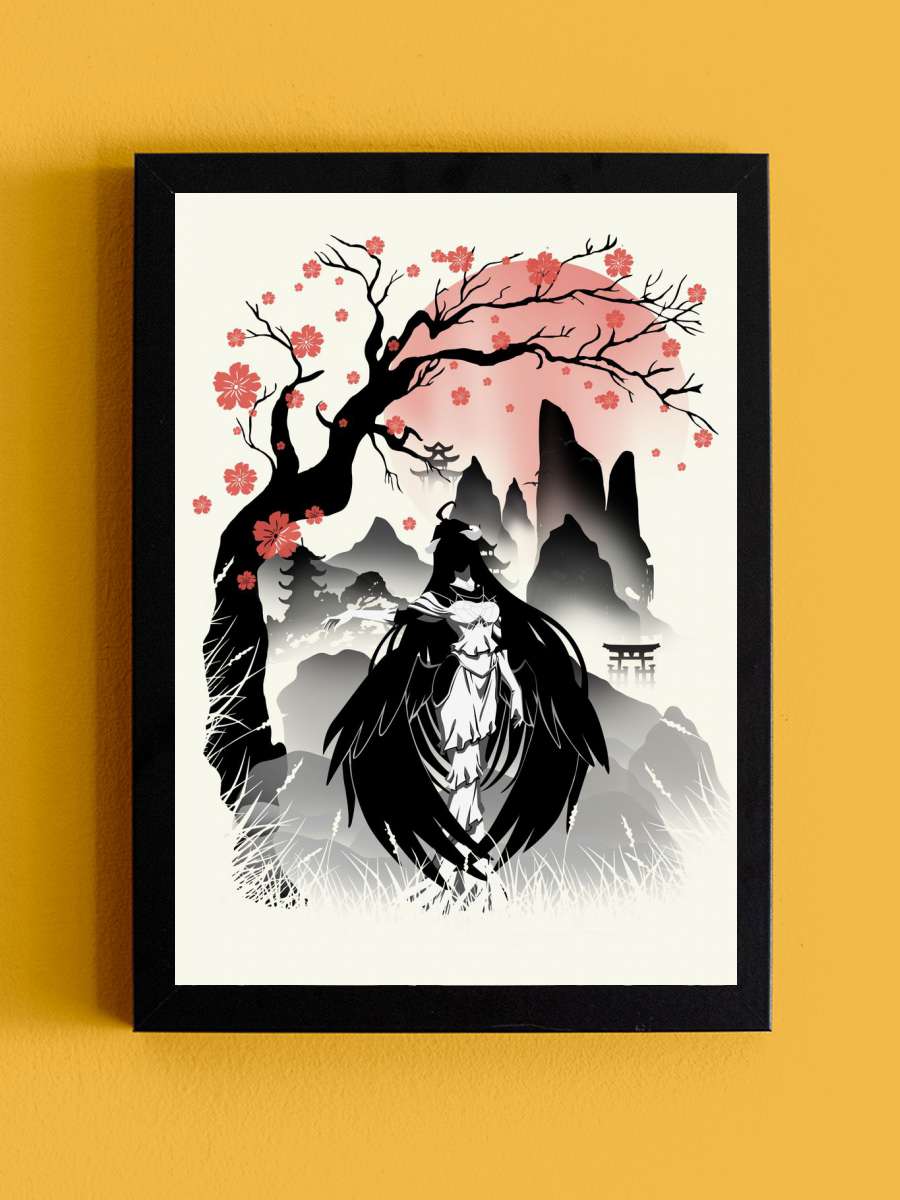 Albedo Overlord Anime Tablo Siyah Çerçeveli Yüksek Kalite Anime Duvar Poster Tablo - En İyi Fiyatlarla