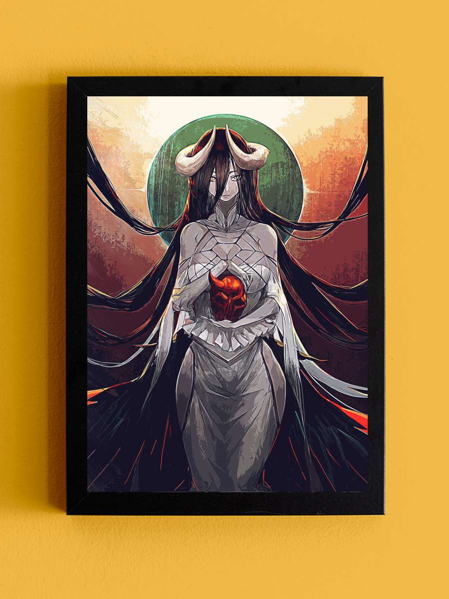 Albedo Anime Tablo Siyah Çerçeveli Yüksek Kalite Anime Duvar Poster Tablo - En İyi Fiyatlarla