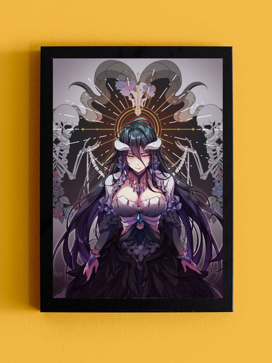 Albedo Anime Tablo Siyah Çerçeveli Yüksek Kalite Anime Duvar Poster Tablo - En İyi Fiyatlarla
