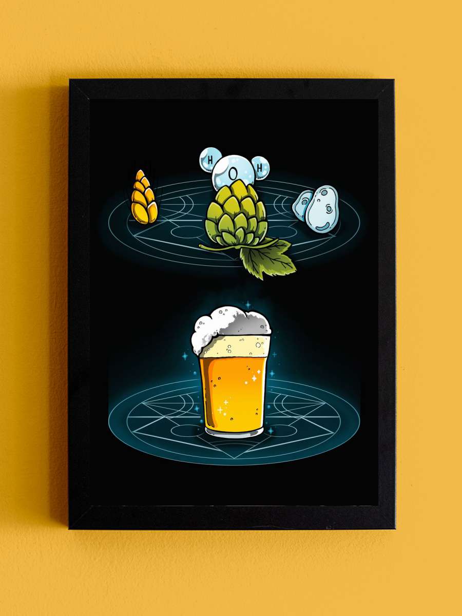 Alchemistry Beer Anime Tablo Siyah Çerçeveli Yüksek Kalite Anime Duvar Poster Tablo - En İyi Fiyatlarla